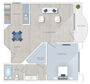 The Summit Apartments in Hollywood The Summit Apartments in Hollywood offers a floor plan of a house for rent.
