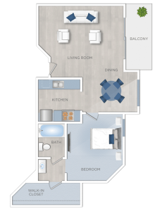 The Summit Apartments in Hollywood The Summit Apartments in Hollywood offers a floor plan of a two bedroom apartment for rent.